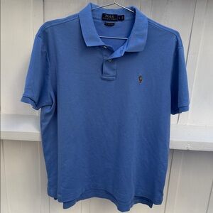 Polo Ralph Lauren Blue Polo Shirt Pima Soft Touch size Large